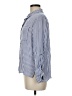 Love Tree 100% Rayon Stripes Blue Long Sleeve Button-Down Shirt Size M - photo 5