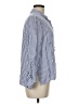 Love Tree 100% Rayon Stripes Blue Long Sleeve Button-Down Shirt Size M - photo 4