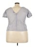 J.Crew Silver Short Sleeve Top Size 22 - photo 2