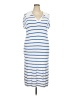 Unbranded 100% Polyester Stripes Blue Casual Dress Size XXL - photo 1