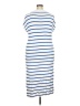 Unbranded 100% Polyester Stripes Blue Casual Dress Size XXL - photo 2