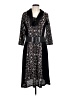 Robbie Bee Animal Print Black Casual Dress Size L - photo 1
