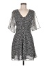 ALLSAINTS 100% Polyester Polka Dots Black Casual Dress Size 6 - photo 1
