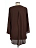Cato 100% Polyester Brown 3/4 Sleeve Blouse Size L - photo 2