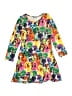Assorted Brands 100% Polyester Print Yellow Dress Size 110 cm / US 5-6 - photo 1