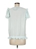 DKNY 100% Polyester Teal Short Sleeve Blouse Size M - photo 2