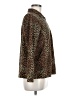 Lands' End 100% Polyester Animal Print Brown Jacket Size M (petite) - photo 4
