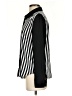 Forever 100% Polyester Stripes Black Long Sleeve Blouse Size S - photo 5