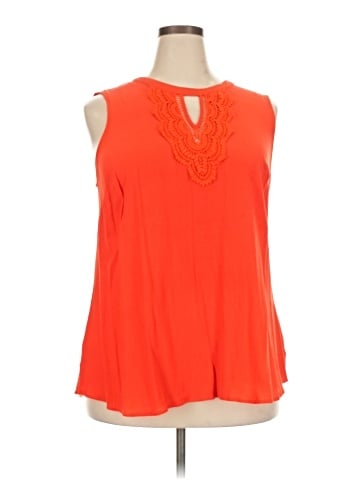Pale Sky Sleeveless Blouse (view 1)