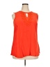Pale Sky 100% Rayon Orange Sleeveless Blouse Size 2X - photo 1