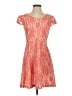 En Focus Studio 100% Polyester Orange Cocktail Dress Size 4 - photo 1