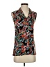 IMAN Black Teal Sleeveless Blouse Size XS - photo 1