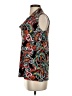 IMAN Black Teal Sleeveless Blouse Size XS - photo 5