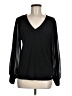 Calvin Klein Black Long Sleeve Blouse Size M - photo 1