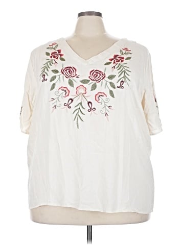 Forgotten Grace Short Sleeve Blouse (view 1)