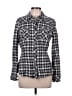 Vanity 100% Cotton Plaid Gray Long Sleeve Button-Down Shirt Size L - photo 1