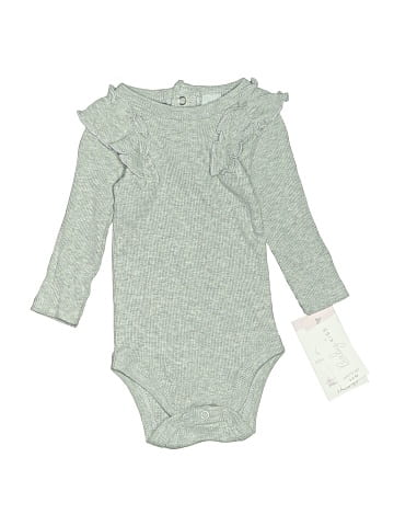 Baby Kiss Long Sleeve Onesie (view 1)