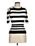 Karen Millen Stripes Black Pullover Sweater Size Med (3) - photo 1