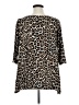 Chico's Animal Print Brown 3/4 Sleeve T-Shirt Size XL Petite (3) - photo 2