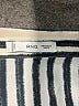 MNG 100% Polyester Stripes Ivory Long Sleeve Blouse Size 6 - photo 7