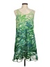 CAbi 100% Polyester Tropical Green Cocktail Dress Size M - photo 1