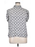 Ann Taylor LOFT 100% Rayon Silver Short Sleeve Blouse Size XL - photo 1