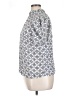 Ann Taylor LOFT 100% Rayon Silver Short Sleeve Blouse Size XL - photo 5