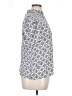 Ann Taylor LOFT 100% Rayon Silver Short Sleeve Blouse Size XL - photo 4