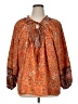 Unbranded Orange Long Sleeve Blouse Size 0X (estimated) - photo 1