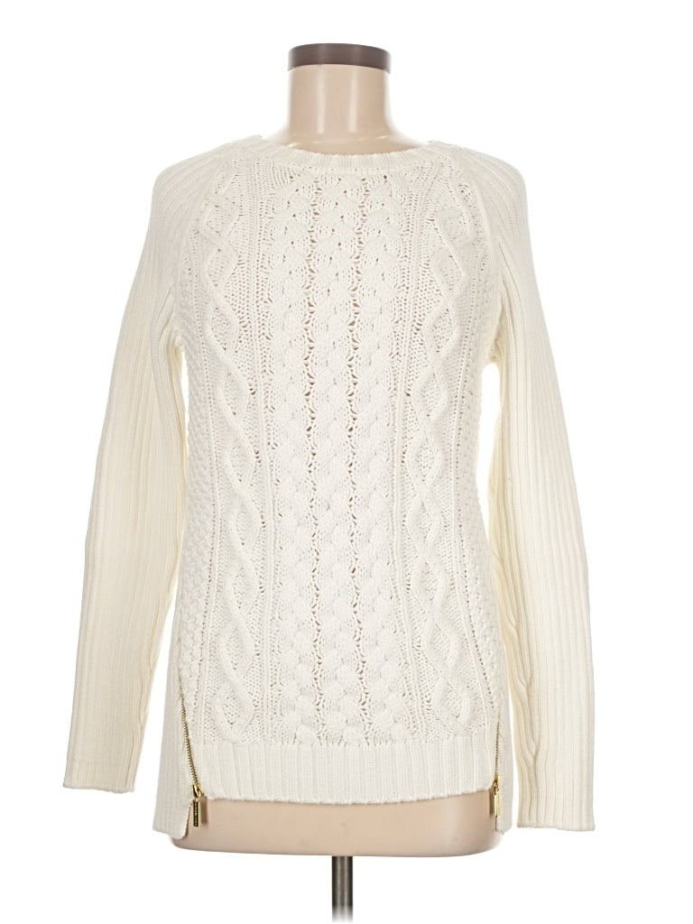 Pre-owned Michael Michael Kors Pullover Sweater In Ivory