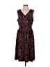 Covington Paisley Burgundy Cocktail Dress Size L - photo 1