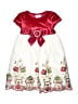 Blueberi Boulevard Red Ivory Dress Size 3T - photo 1