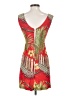Assorted Brands 100% Rayon Tropical Red Cocktail Dress Size XS - photo 2