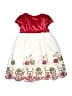 Blueberi Boulevard Red Ivory Dress Size 3T - photo 2