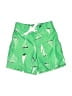 Janie and Jack 100% Polyester Print Green Board Shorts Size 6-12 mo - photo 1