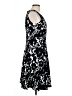 metaphor Graphic Black Cocktail Dress Size 10 - photo 4