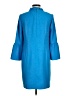 J.Crew 100% Polyester Blue Casual Dress Size 6 - photo 2
