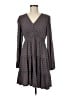 Boden 100% Polyester Hearts Gray Casual Dress Size 8 - photo 1