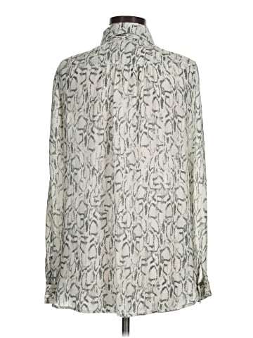 Haute Hippie Long Sleeve Silk Top (view 2)