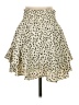 Socialite 100% Polyester Hearts Ivory Casual Skirt Size S - photo 2