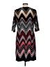 Studio One Chevron-herringbone Burgundy Casual Dress Size M - photo 2