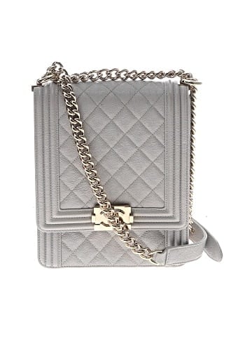 Chanel Leather Quilted North South Boy Flap Shoulder Bag (view 1)