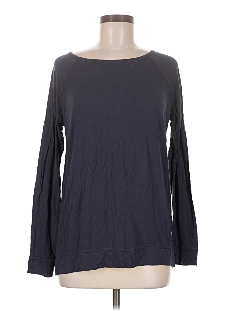 Pre-owned Gaiam Long Sleeve T-shirt In Gray