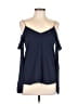 MICHAEL Michael Kors Blue Sleeveless Blouse Size M - photo 1