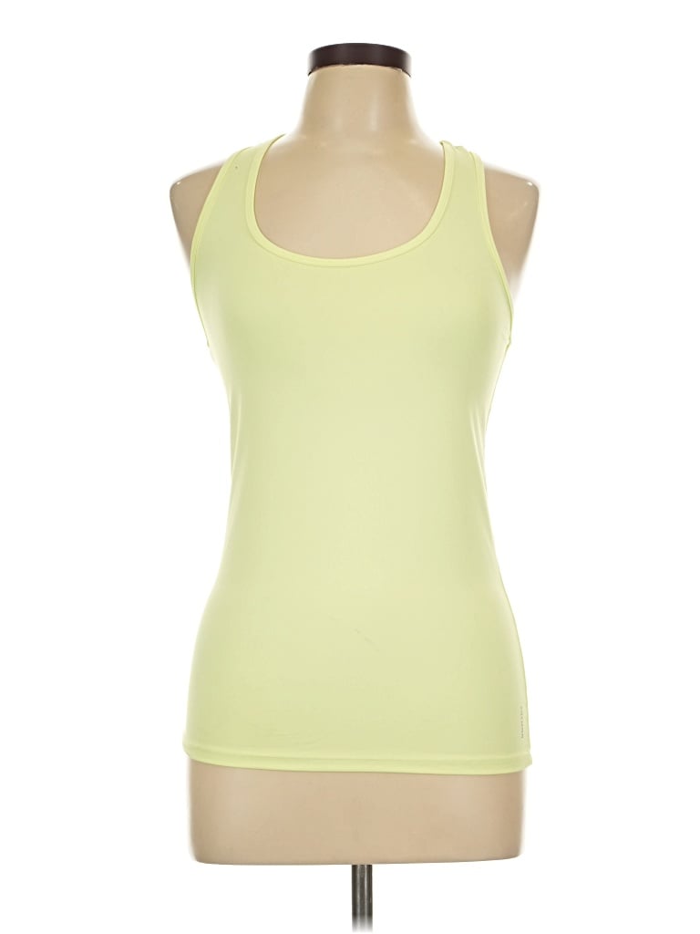 Pre-owned Assorted Brands Tank Top Yellow Halter Neckline Tops
