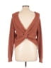 By Grace 100% Acrylic Solid Brown Pullover Sweater Size M - photo 2