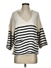 Zara Stripes Ivory Pullover Sweater Size S - photo 1