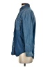 Topshop Blue Long Sleeve Button-Down Shirt Size 2 - photo 5
