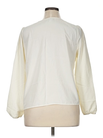 J.Crew Factory Store 3/4 Sleeve Blouse (view 2)