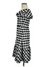 Ann Taylor Checkered-gingham Gray Casual Dress Size 0 - photo 5